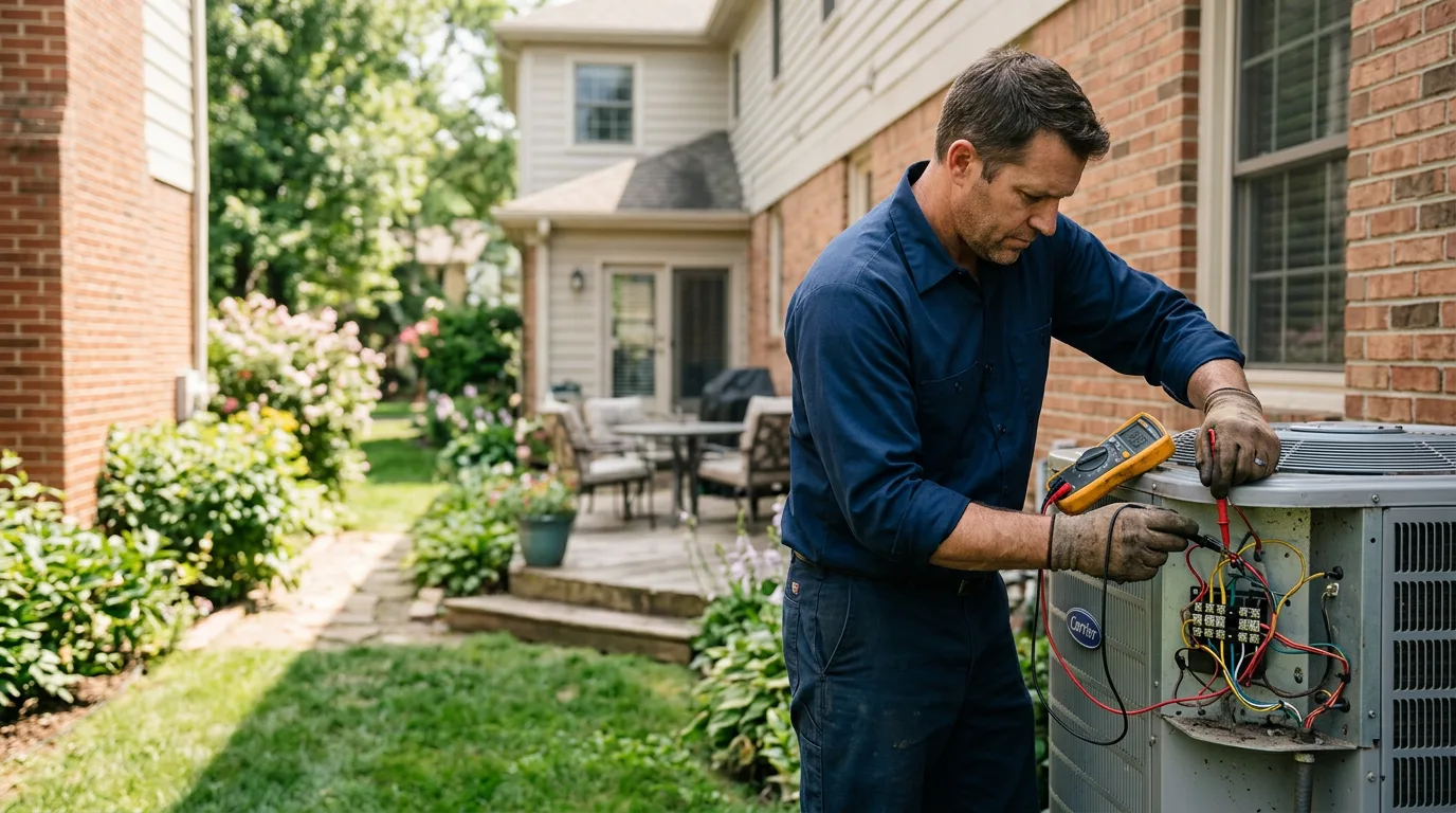 HVAC technician working near Memphis, TX